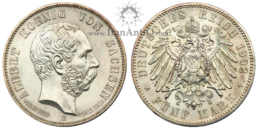 سکه 5 مارک آلبرت - عقاب بزرگ