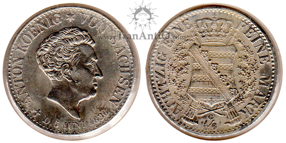 سکه 1/6 تالر آنتون - مرگ پادشاه آنتون