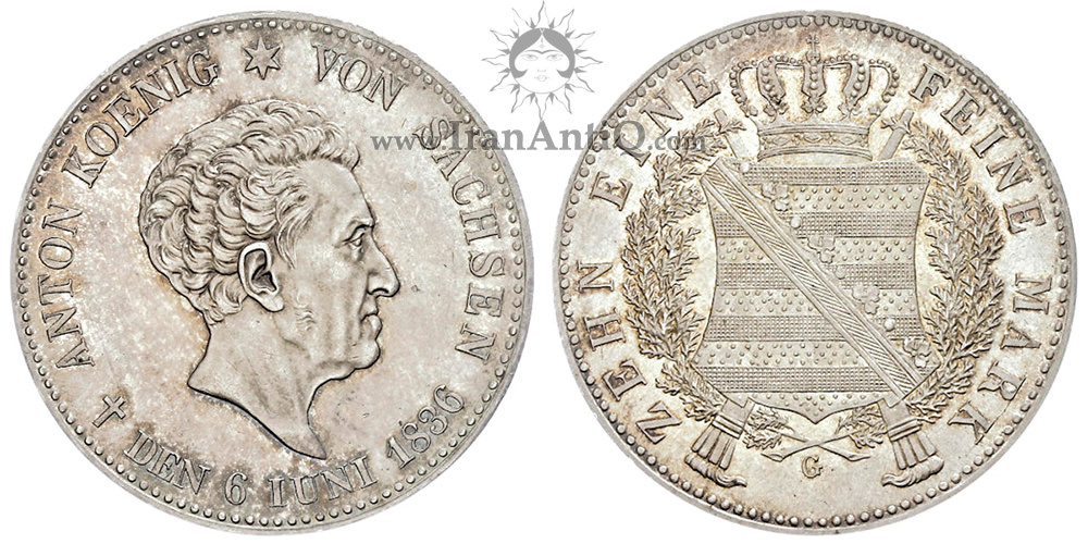 سکه 1 تالر آنتون - مرگ شاه آنتون