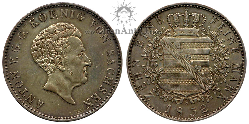 سکه 1 تالر آنتون - نیمرخ پیر پادشاه-تیپ یک
