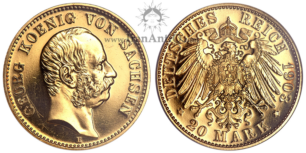 سکه 20 مارک طلا گئورگ