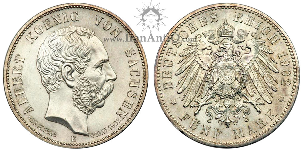 سکه 5 مارک گئورگ - مرگ پادشاه آلبرت