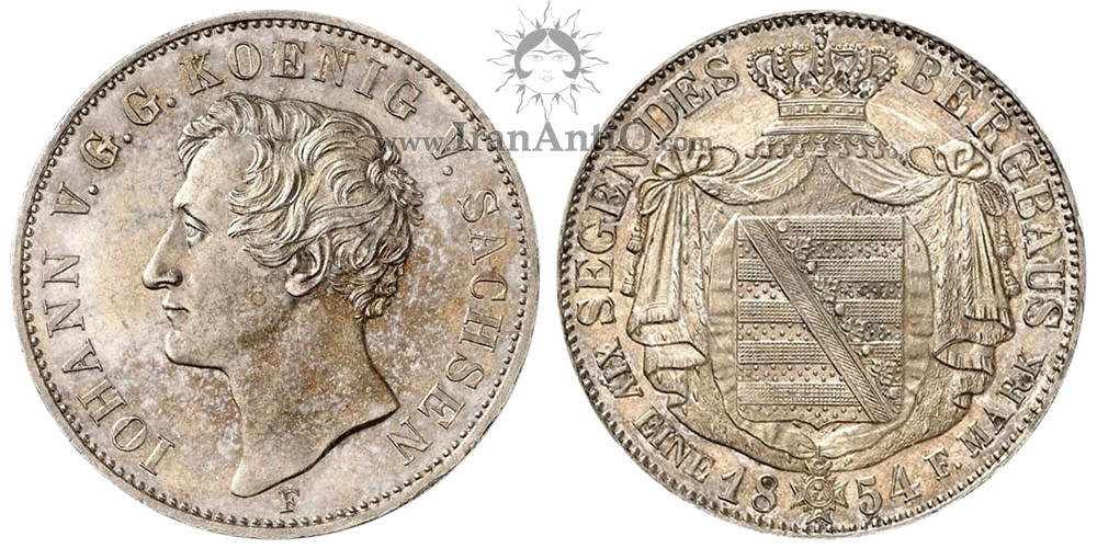 سکه 1 تالر یوهان - نشان ملی با شنل-تیپ یک