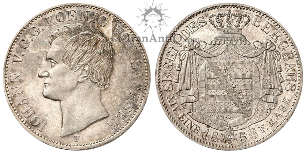 سکه 1 تالر یوهان - نشان ملی با شنل-تیپ سه