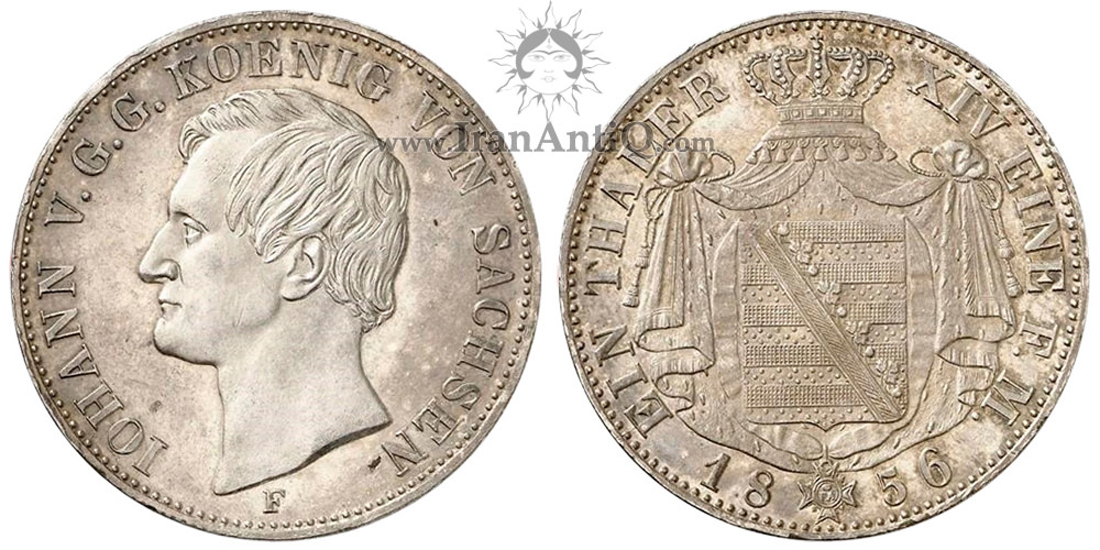 سکه 1 تالر یوهان - نشان ملی با شنل-تیپ چهار