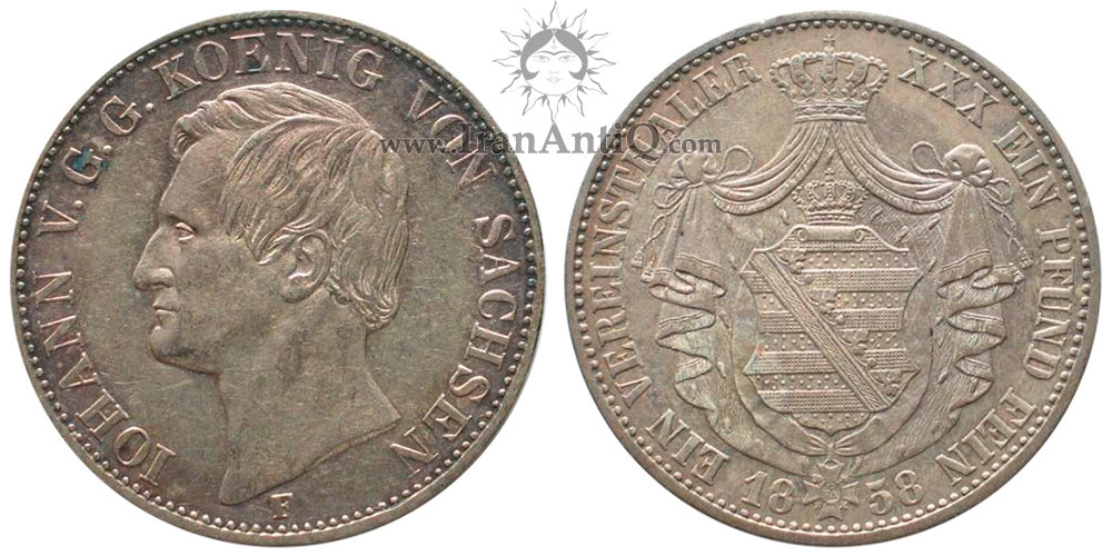 سکه 1 فرینزتالر یوهان - نشان ملی با شنل-تیپ دو