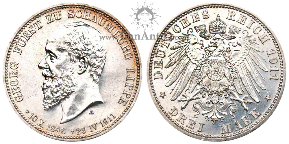 سکه 3 مارک آلبرشت گئورگ