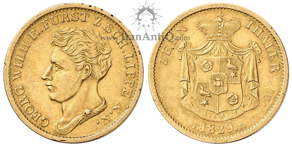 سکه 10 تالر طلا گئورگ ویلهلم