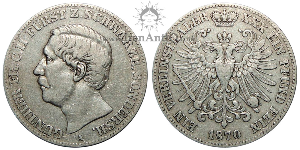 سکه 1 فرینزتالر گونتر فردریش کارل دوم