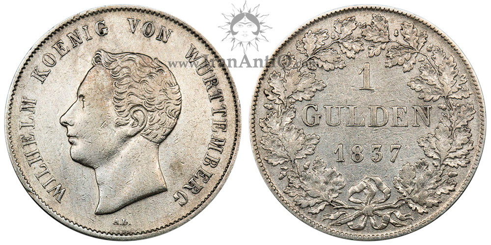 سکه 1 گلدن ویلهلم یکم - نیمرخ کوچک