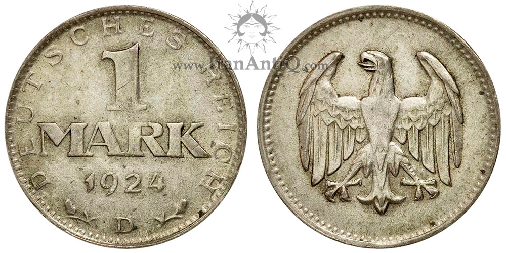 سکه 1 مارک جمهوری وایمار