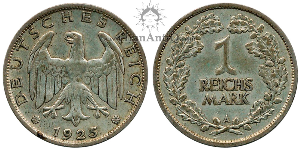 سکه 1 رایش مارک جمهوری وایمار