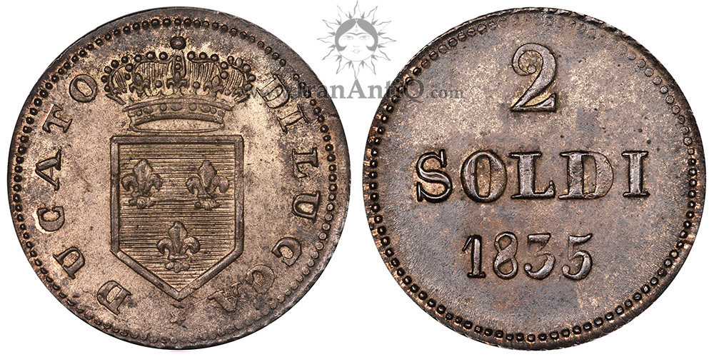 سکه 2 سولدو کارلو لودوویکو یکم