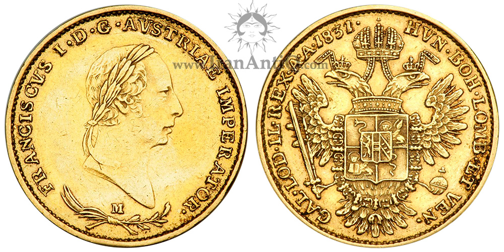سکه 1/2 سورانو فرانتس یکم - نیم تنه کوچک