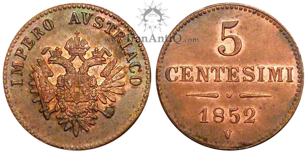 سکه 5 سنتسیمو - نشان فرانتس یوزف یکم از اتریش