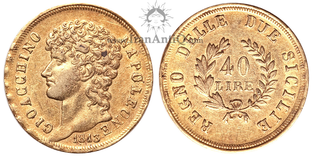 سکه 40 لیره طلا ژواکیم مورا