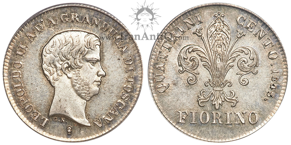 سکه 1 فیورینو لئوپولد دوم - لئوپولد میانسال