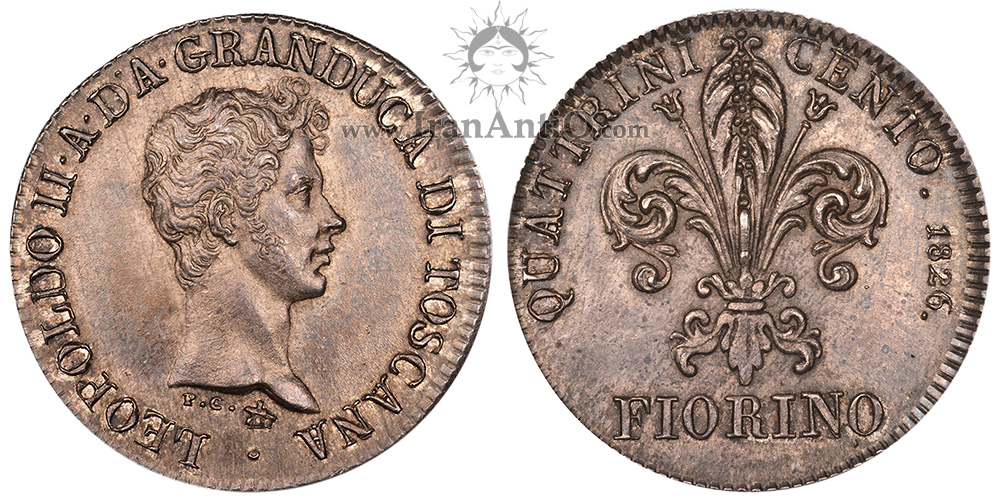 سکه 1 فیورینو لئوپولد دوم - لئوپولد جوان