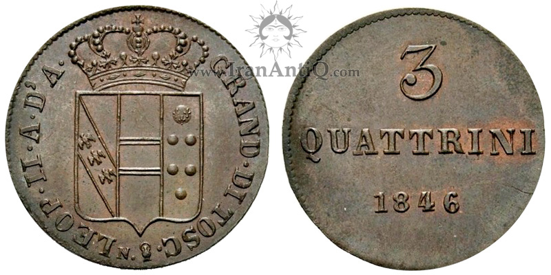 سکه 3 کواترینو لئوپولد دوم