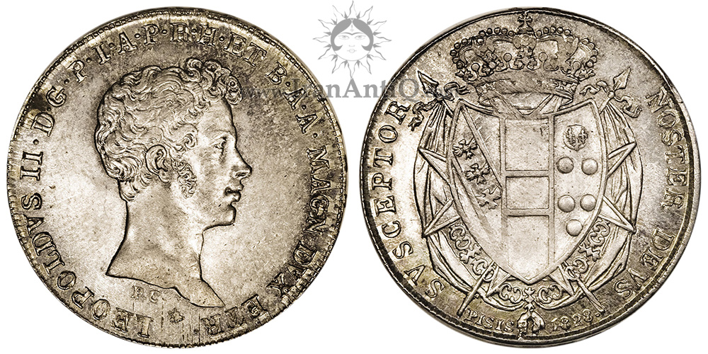 سکه 5 پائولو لئوپولد دوم - لئوپولد جوان