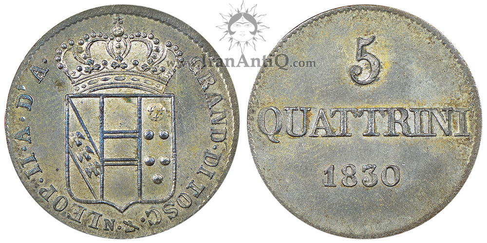 سکه 5 کواترینو لئوپولد دوم