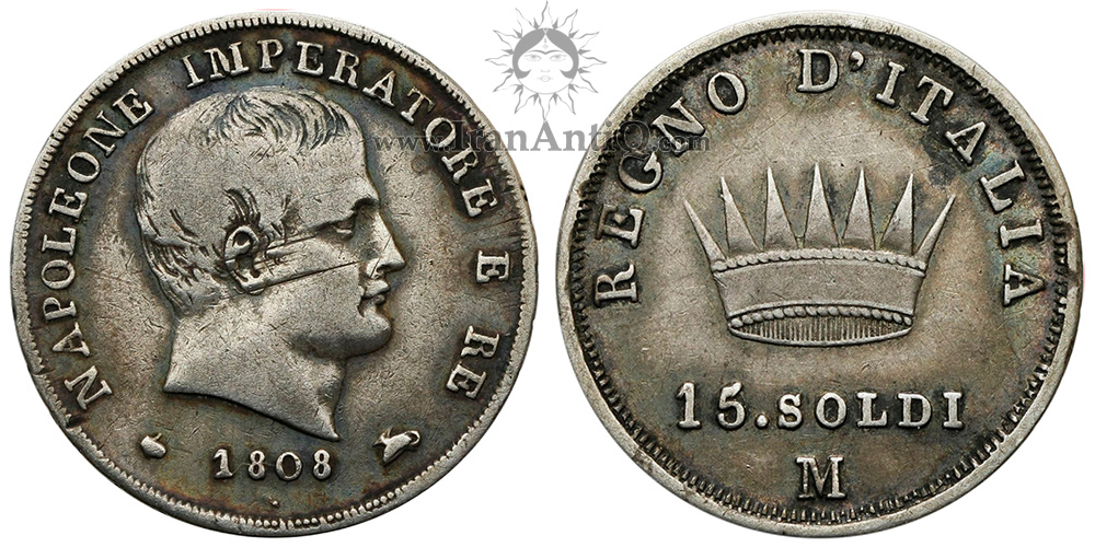 سکه 15 سولدو ناپلئون یکم