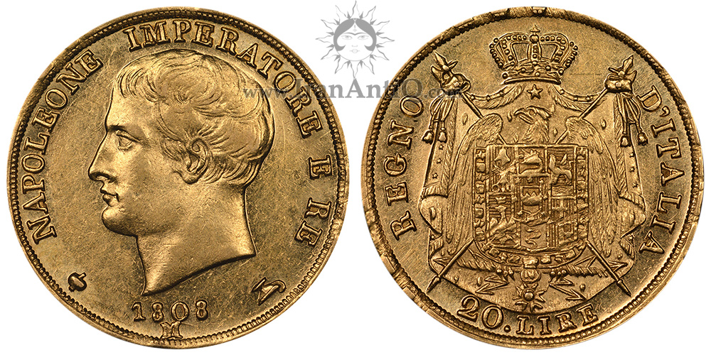 سکه 20 لیره طلا ناپلئون یکم
