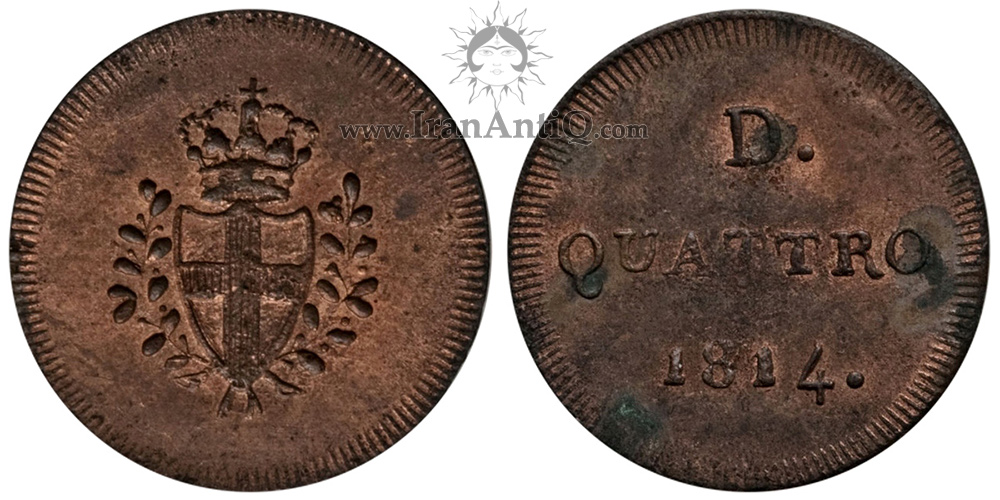 سکه 4 دینار جمهوری جنوا