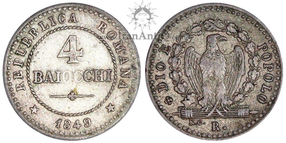 سکه 4 بایوکی جمهوری روم