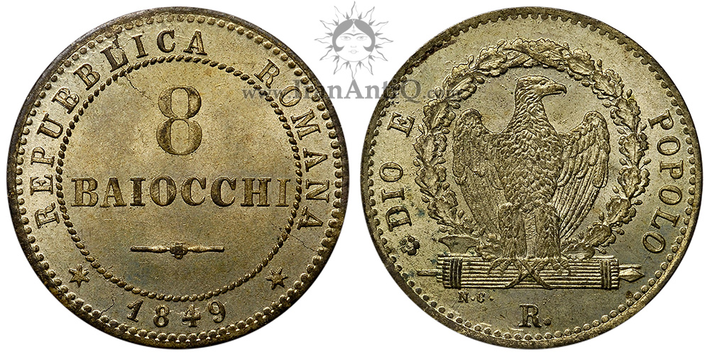 سکه 8 بایوکی جمهوری روم