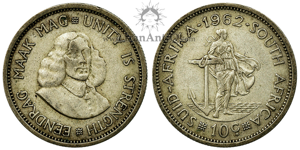 سکه 10 سنت جمهوری - نماد منطقه کیپ