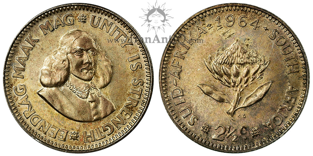 سکه 2½ سنت جمهوری - یان وان ریبک