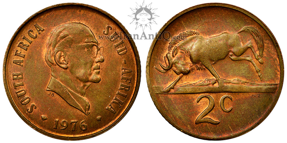 سکه 2 سنت جمهوری - ژاکوبوس یوهانس فوشه