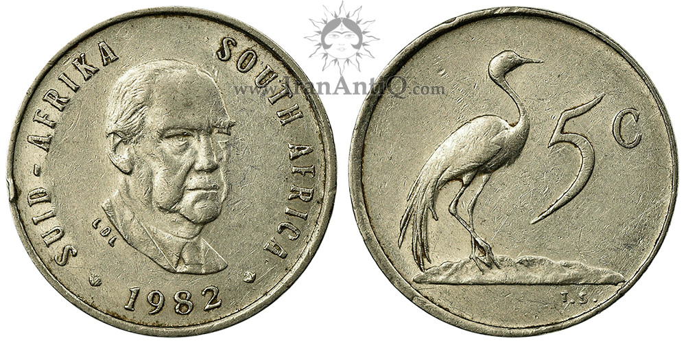 سکه 5 سنت جمهوری - بالتازار یوهانس ورستر