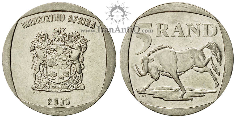 سکه 5 راند جمهوری - نشان ملی اتحادیه-تیپ دو