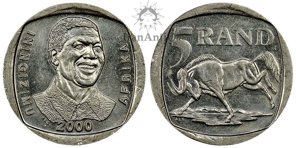 سکه 5 راند جمهوری - نلسون ماندلا