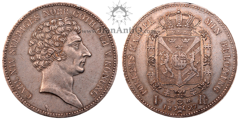 1 ریکسدالر نشان سلطنتی بزرگ - کارل چهاردهم یوهان