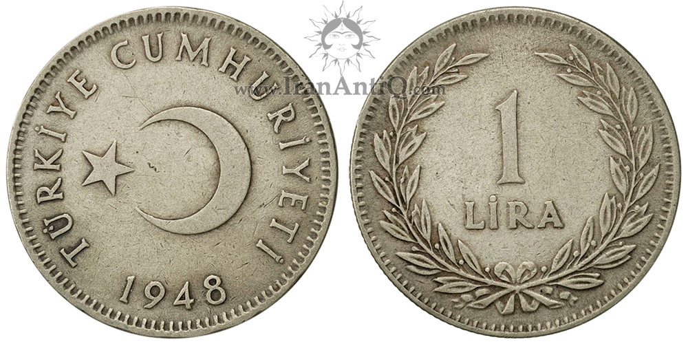 سکه 10 کروش جمهوری ترکیه - تاج زیتون