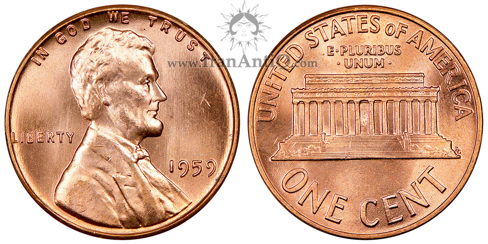  سکه یک سنت یادبود لینکلن - Lincoln Memorial One Cent