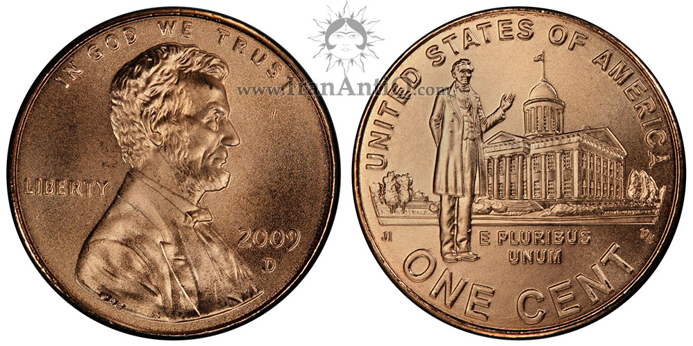 سکه یک سنت سری دویست سالگی لینکلن - Lincoln Bicentennial One Cent