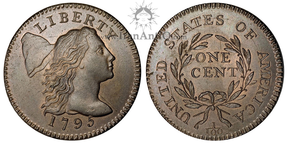 سکه 1 سنت نماد آزادی با کلاه