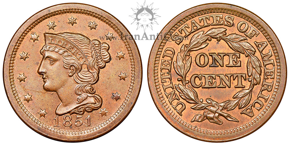 سکه یک سنت موی بافته - Braided Hair One Cent