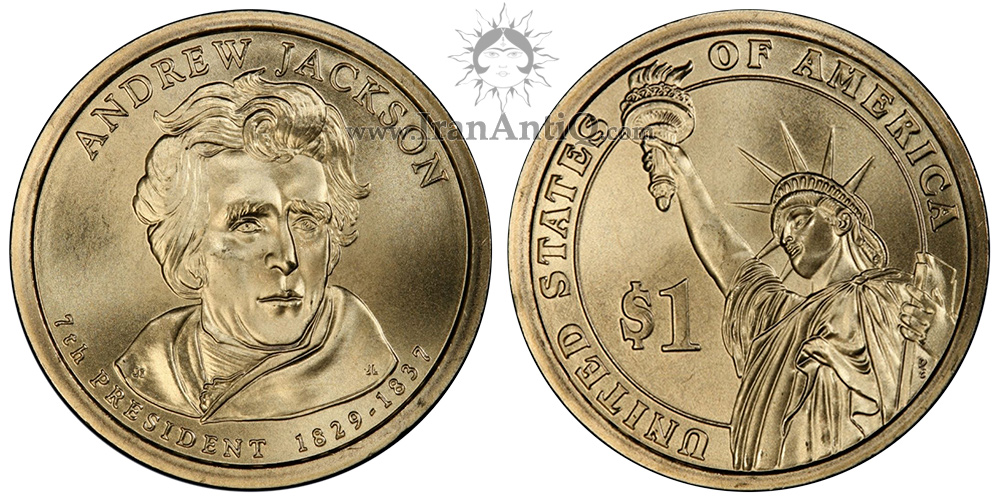 سکه یک دلار ریاست جمهوری - Andrew Jackson - Presidential One Dollar Coins