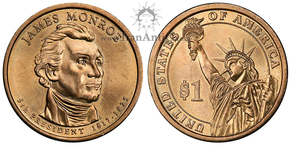 سکه یک دلار ریاست جمهوری - جیمز مونرو - Presidential One Dollar Coins