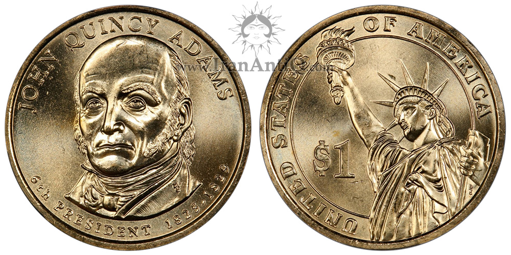سکه یک دلار ریاست جمهوری - John Quincy Adams - Presidential One Dollar Coins