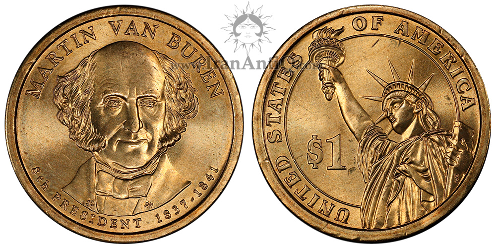 سکه یک دلار ریاست جمهوری - مارتین ون بیورن - Presidential One Dollar Coins