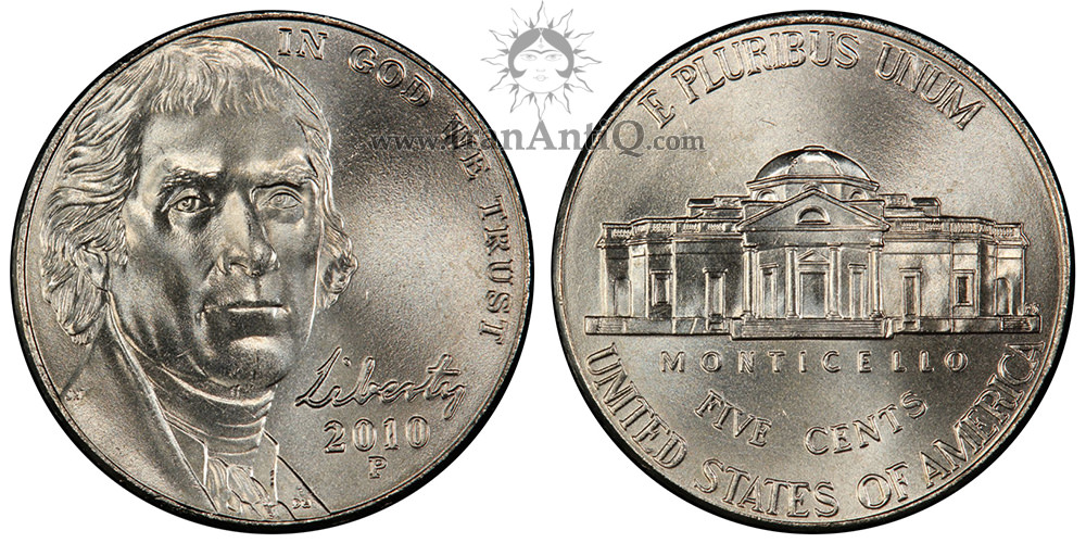 سکه پنج سنت پرتره جفرسون