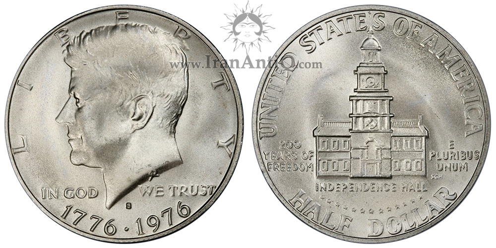 سکه نیم دلار جشن دویست سالگی کندی