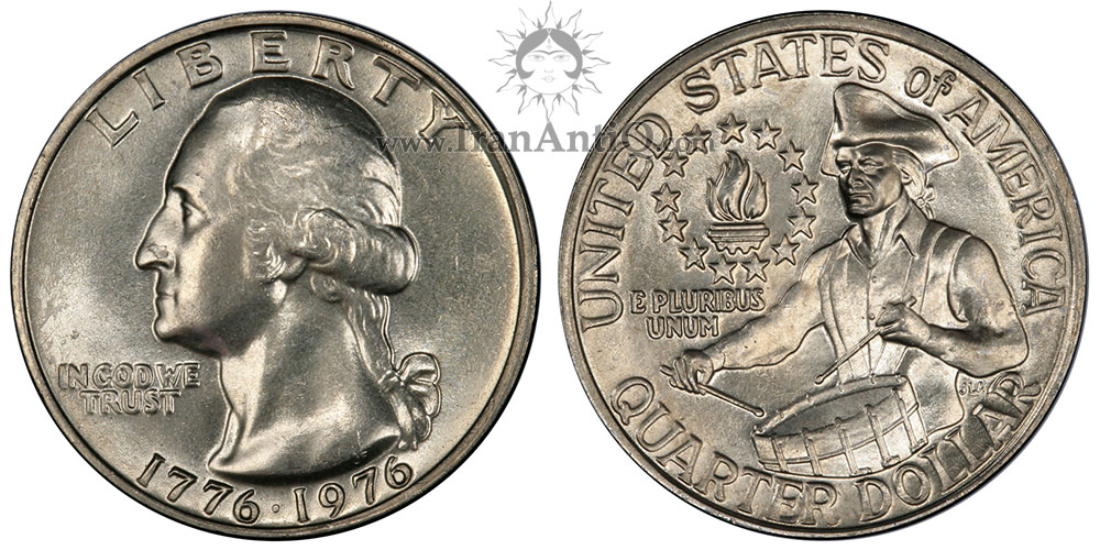 سکه کوارتر دلار جشن دویست سالگی واشنگتن - Washington Bicentennial Quarter Dollar