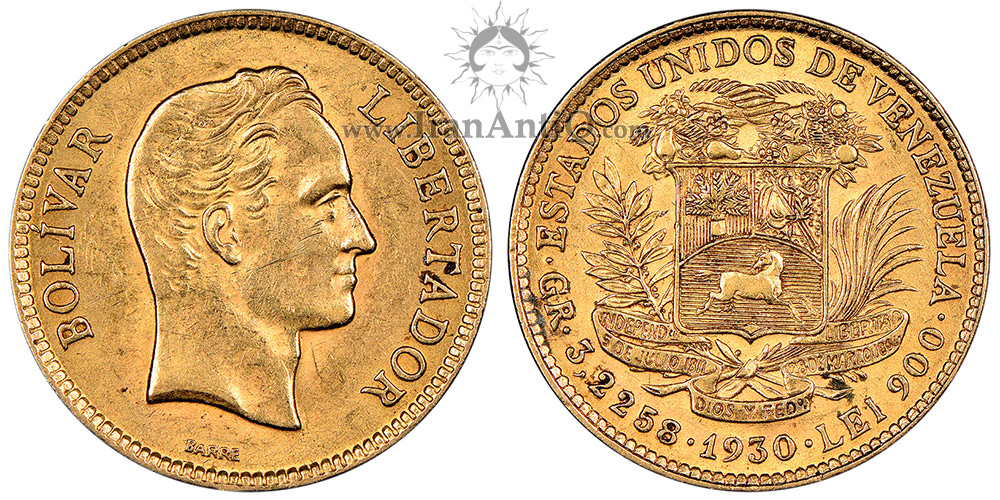 10 بولیوار طلا - ایالات متحده